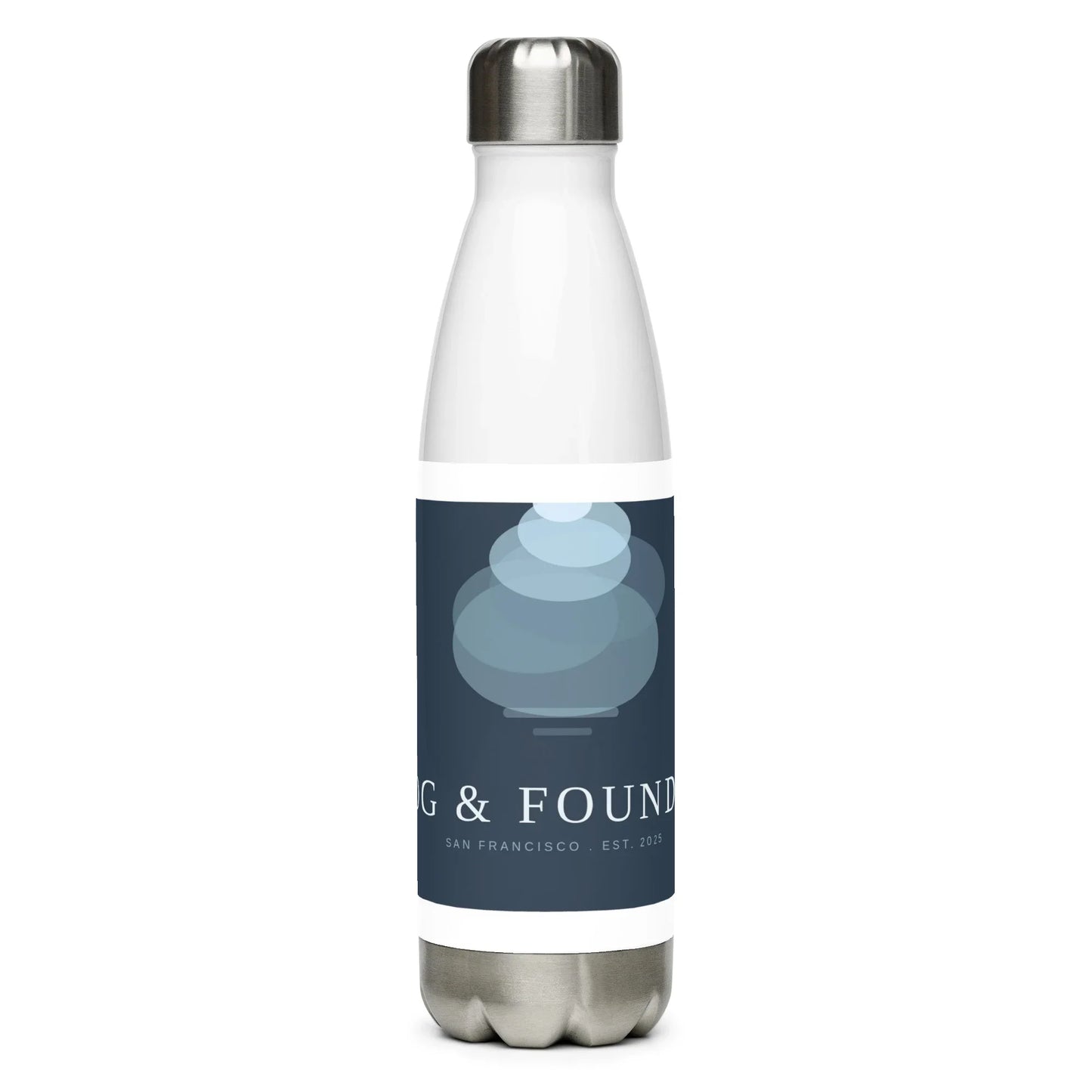 Twin Peaks water bottle 17oz front — Fog & Foundry