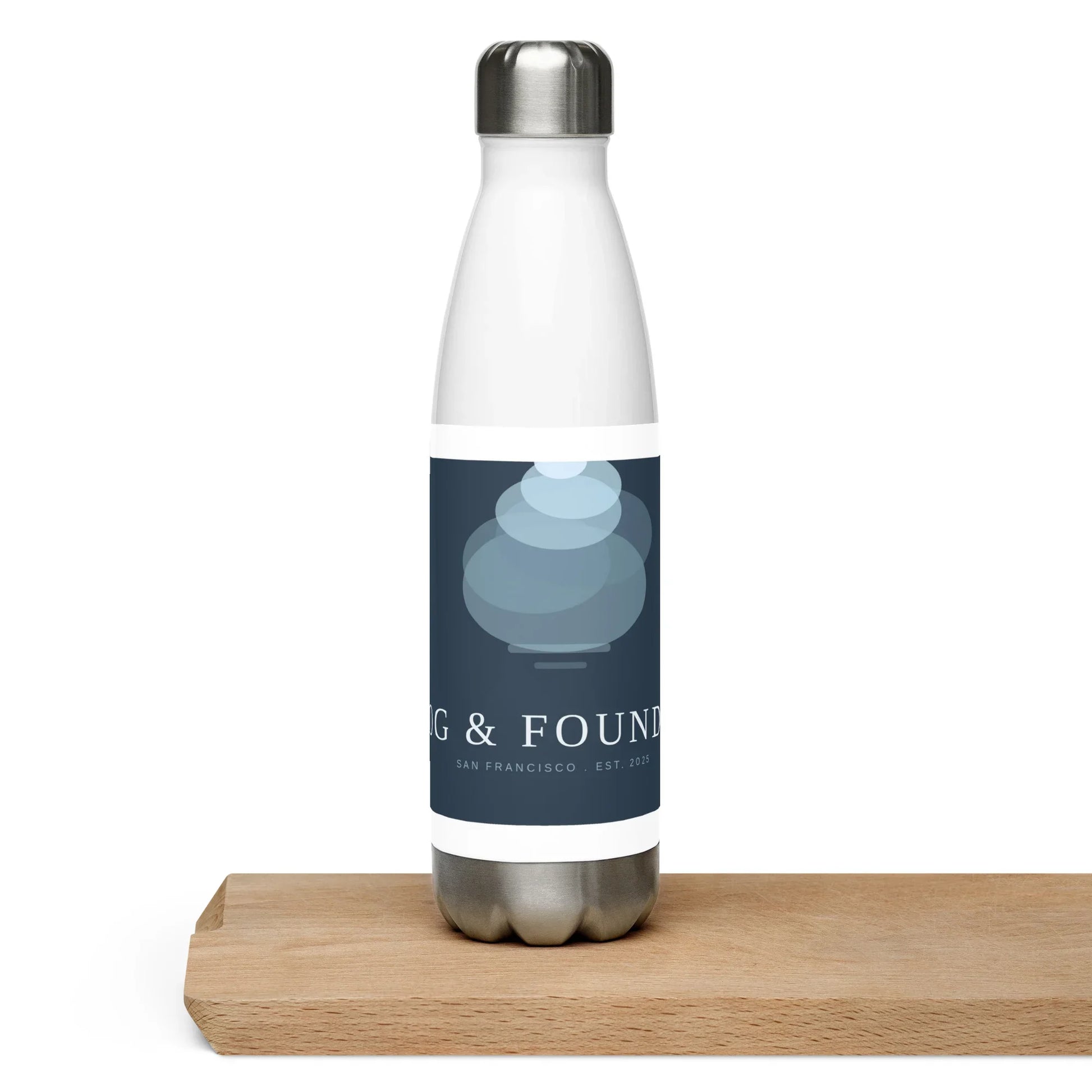Twin Peaks water bottle 17oz front view 2 — Fog & Foundry