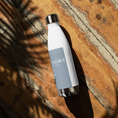 Fog & Foundry Dolores Park 17oz stainless steel water bottle in white, with a sleek design and durable construction.