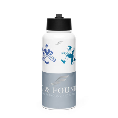 Ocean Beach water bottle 32oz front — Fog & Foundry