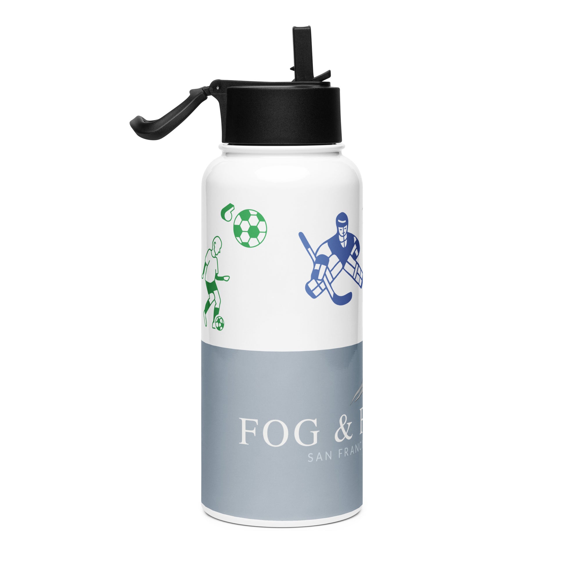 Ocean Beach water bottle 32oz right — Fog & Foundry