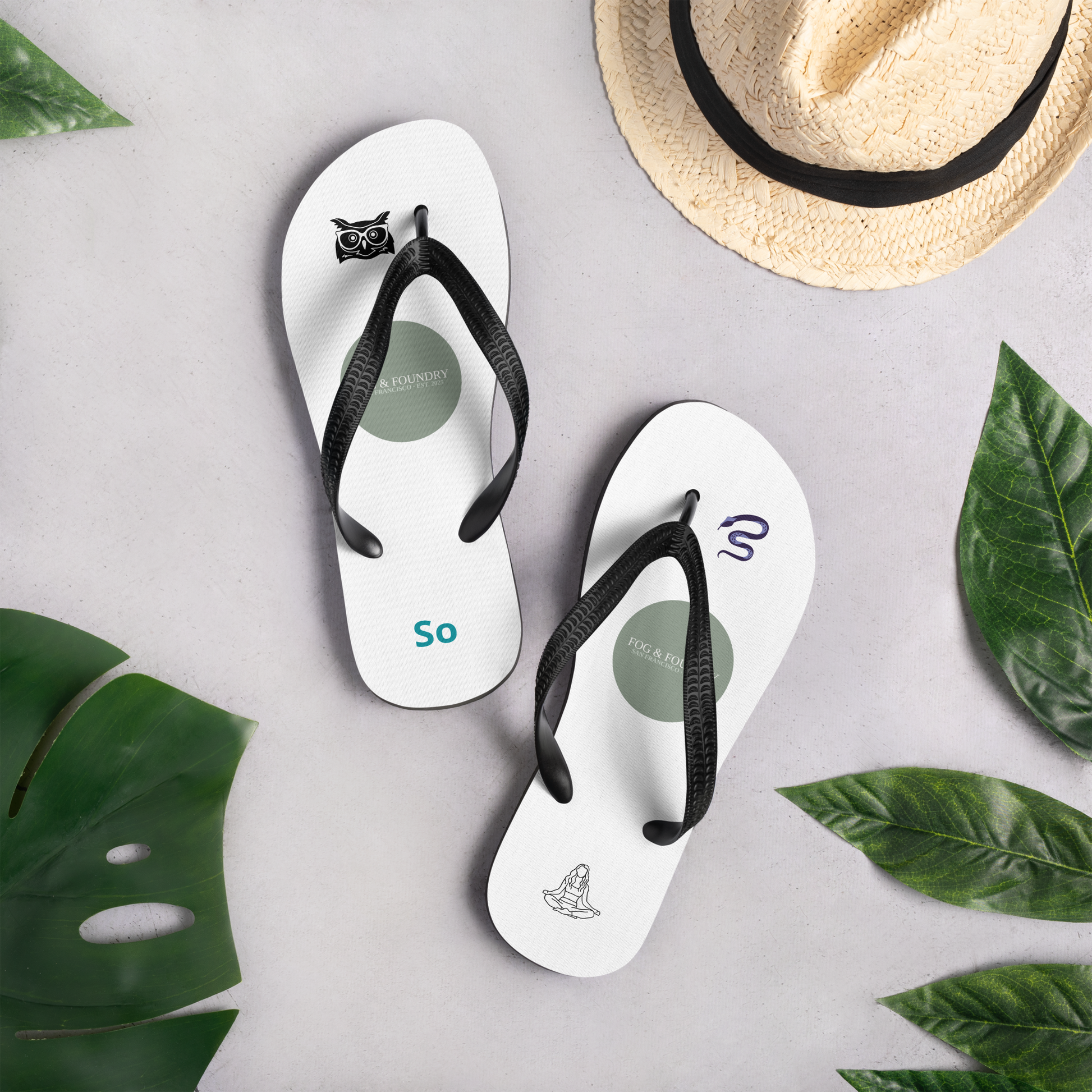 Fog & Foundry flip-flops lifestyle view 2