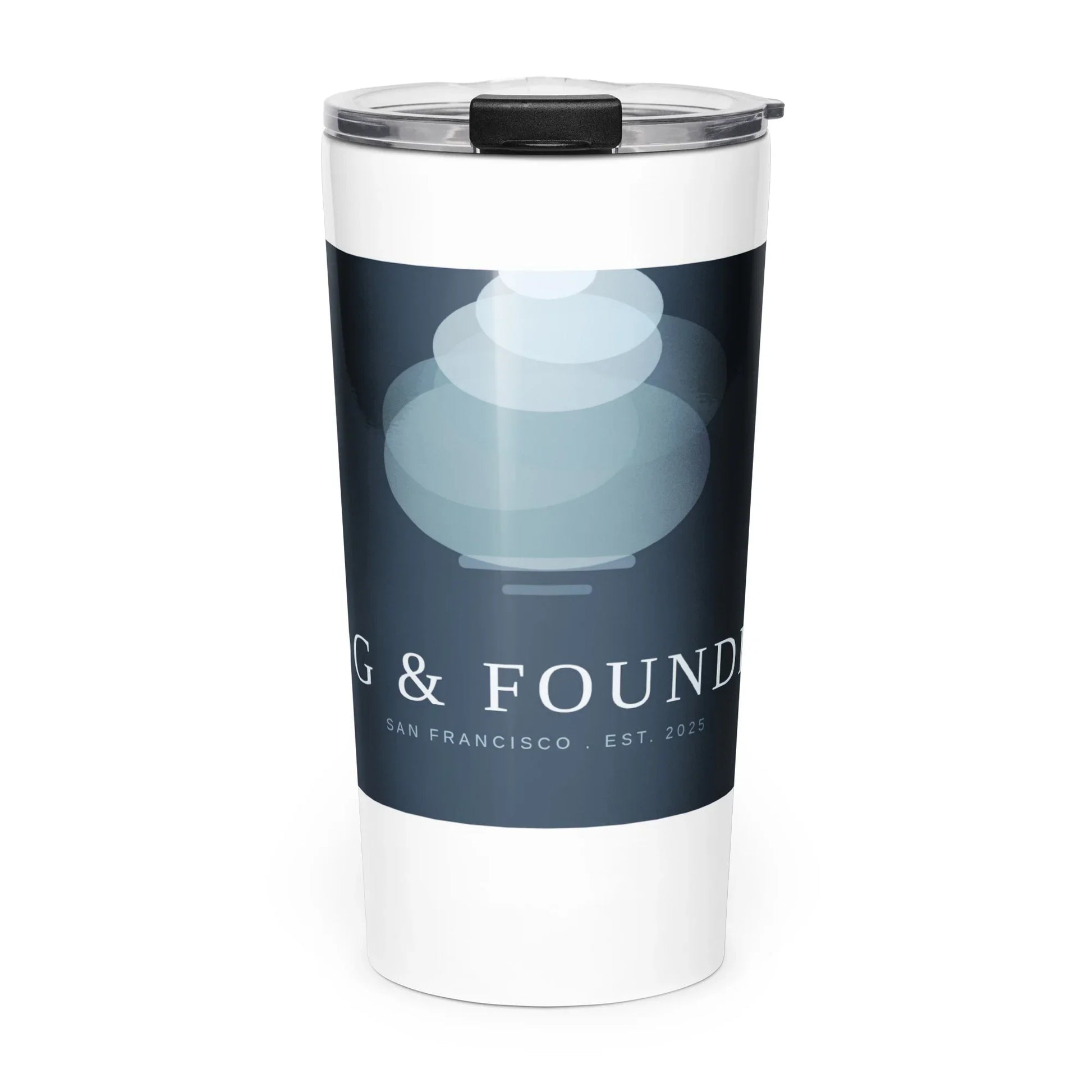 Stainless steel tumbler 20oz front — Fog & Foundry