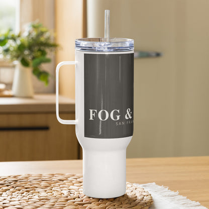 Travel mug with handle 40oz right — Fog & Foundry