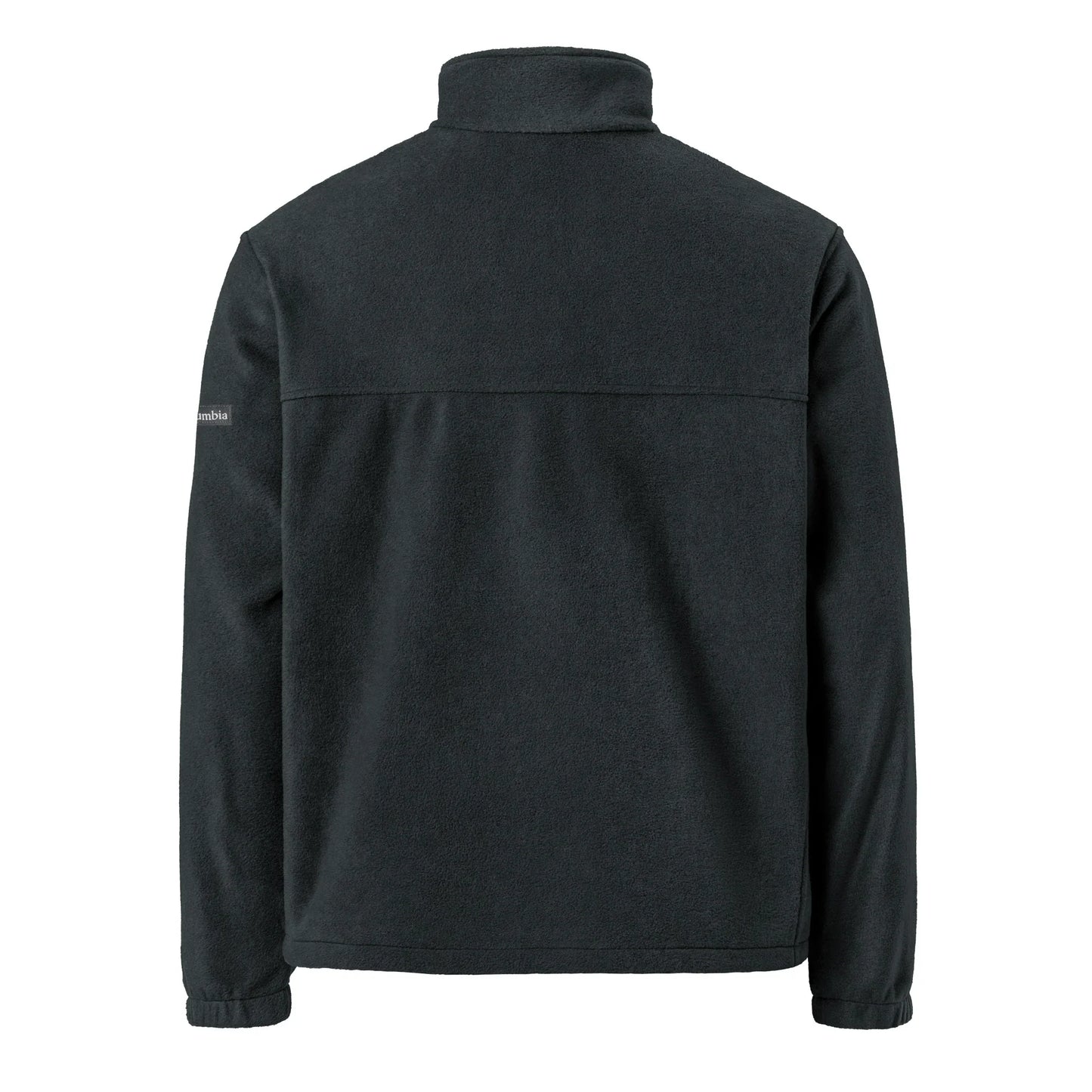 Columbia fleece zip jacket black back — Fog & Foundry