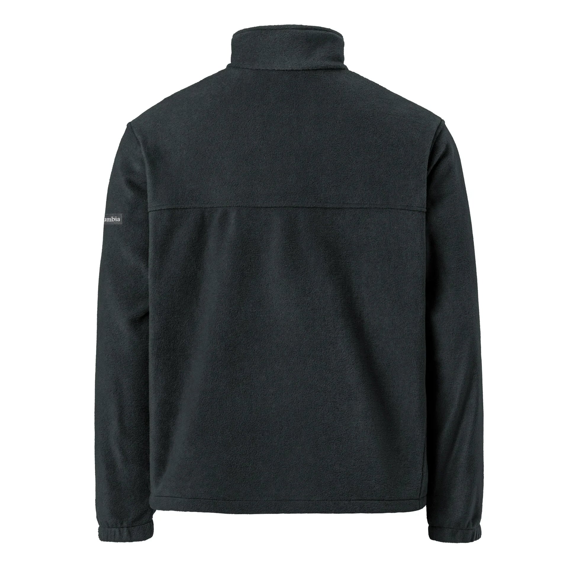 Columbia fleece zip jacket black back — Fog & Foundry