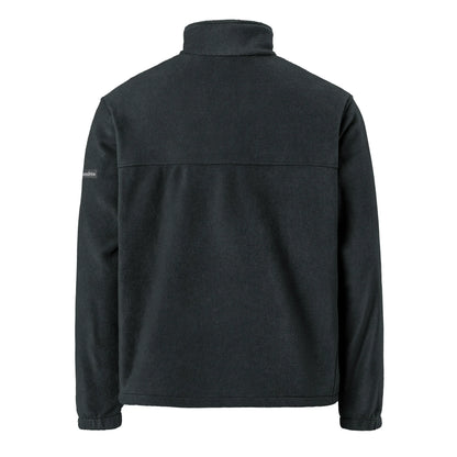 Columbia fleece zip jacket black back — Fog & Foundry