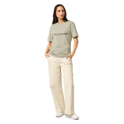 Basic cool garment-dyed t-shirt front — Fog & Foundry