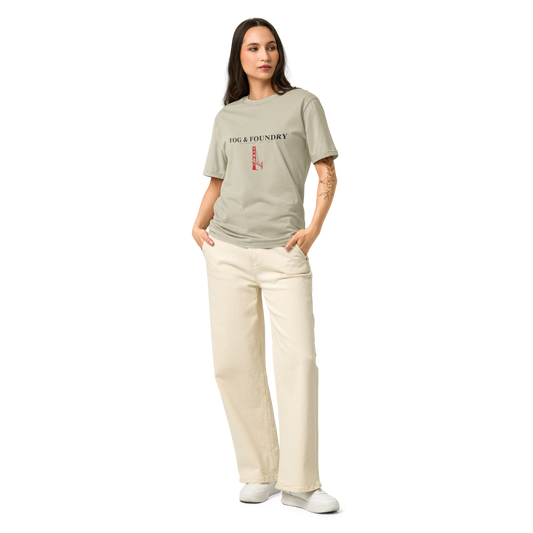 Garment-dyed vintage t-shirt stone front — Fog & Foundry