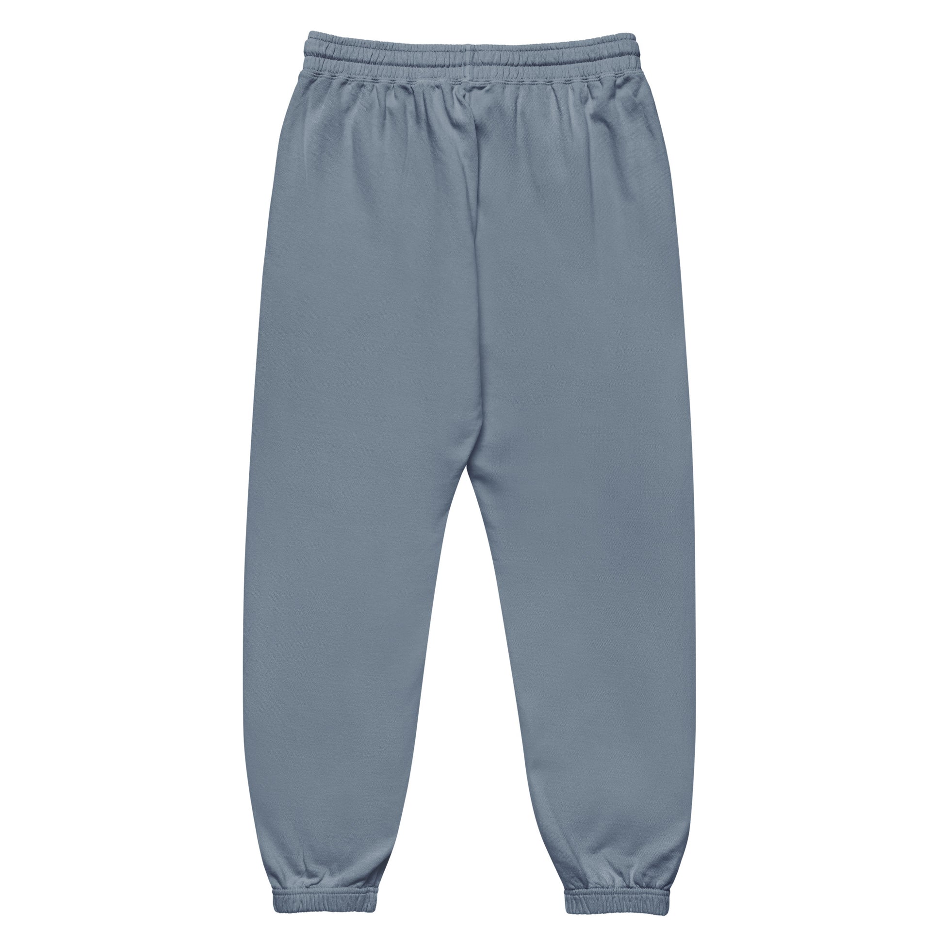 Garment-dyed fleece sweatpants blue jean back — Fog & Foundry