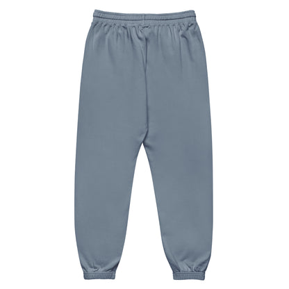 Garment-dyed fleece sweatpants blue jean back — Fog & Foundry