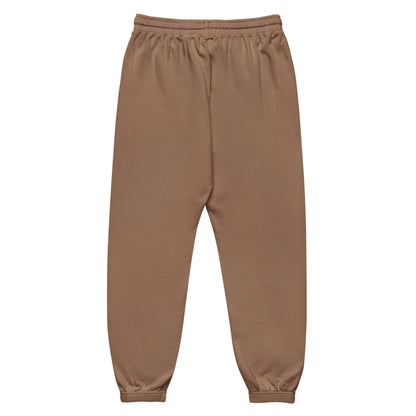 Garment-dyed fleece sweatpants espresso back — Fog & Foundry