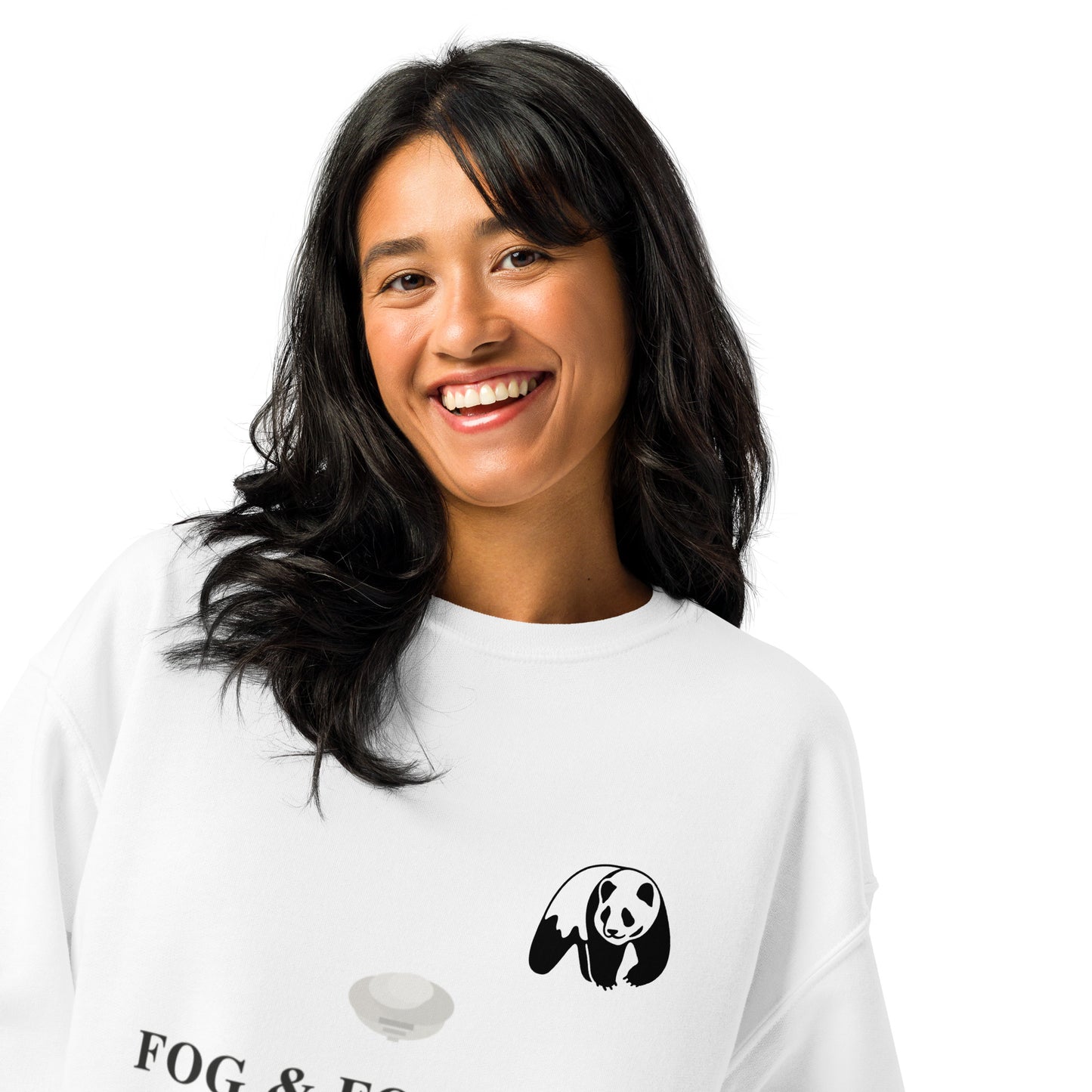 Crew neck sweatshirt navy front view 2 — Fog & Foundry