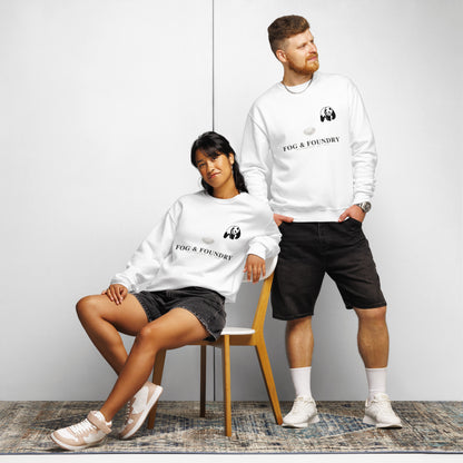 Crew neck sweatshirt navy front — Fog & Foundry