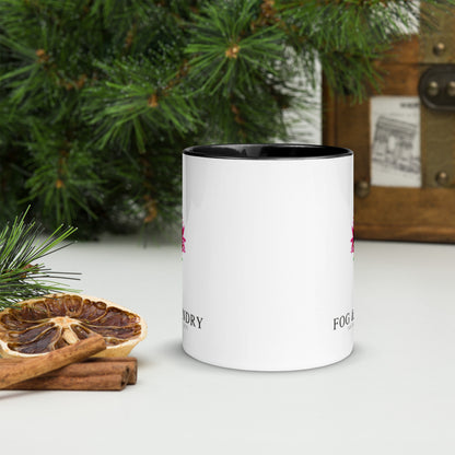 The Lily mug black 11oz front — Fog & Foundry
