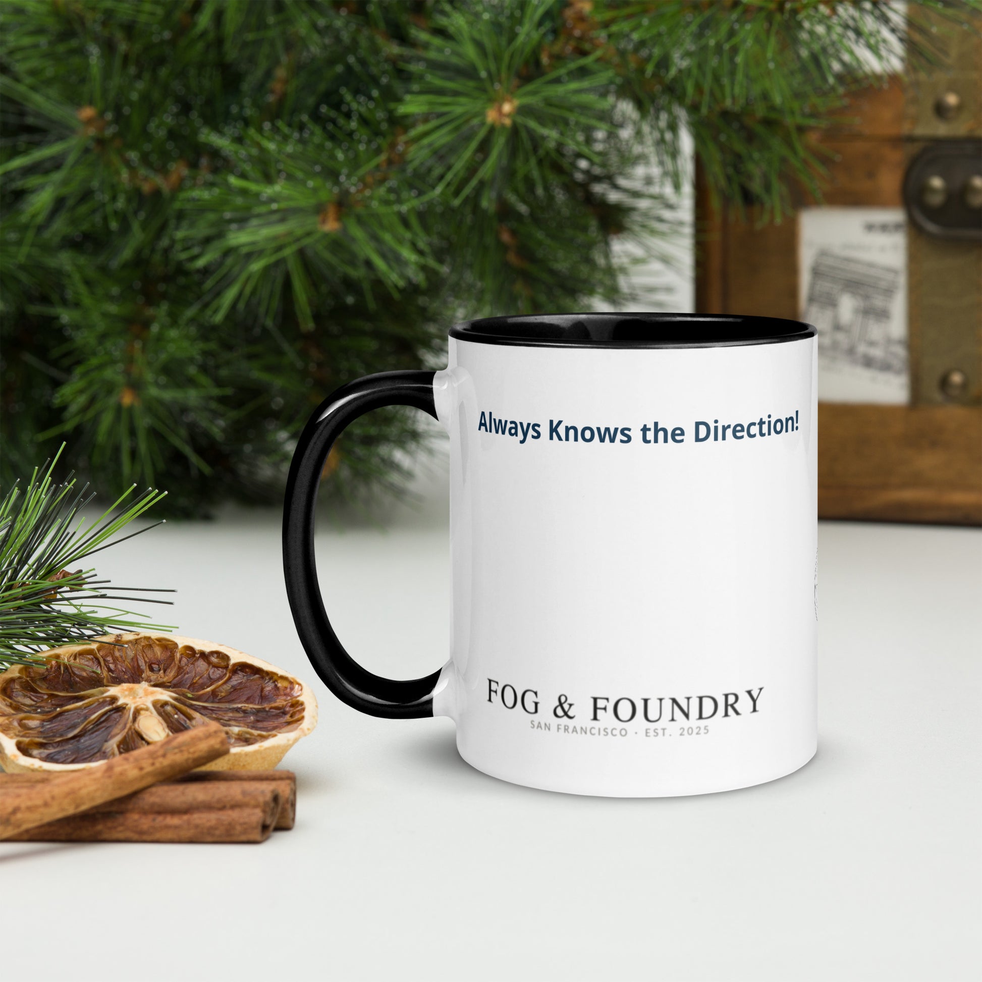 The Best Dad Ever mug black 11oz left — Fog & Foundry