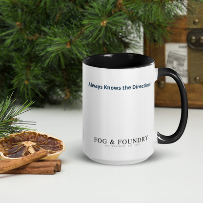 The Best Dad Ever mug black 15oz right — Fog & Foundry