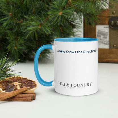 The Best Dad Ever mug blue 11oz left — Fog & Foundry