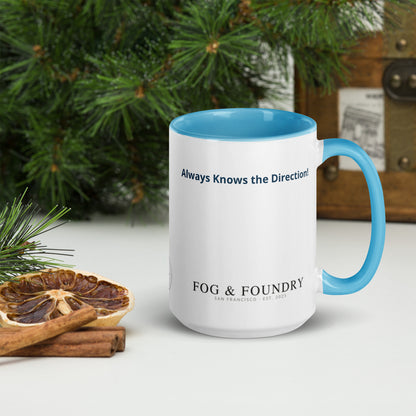 The Best Dad Ever mug blue 15oz right — Fog & Foundry