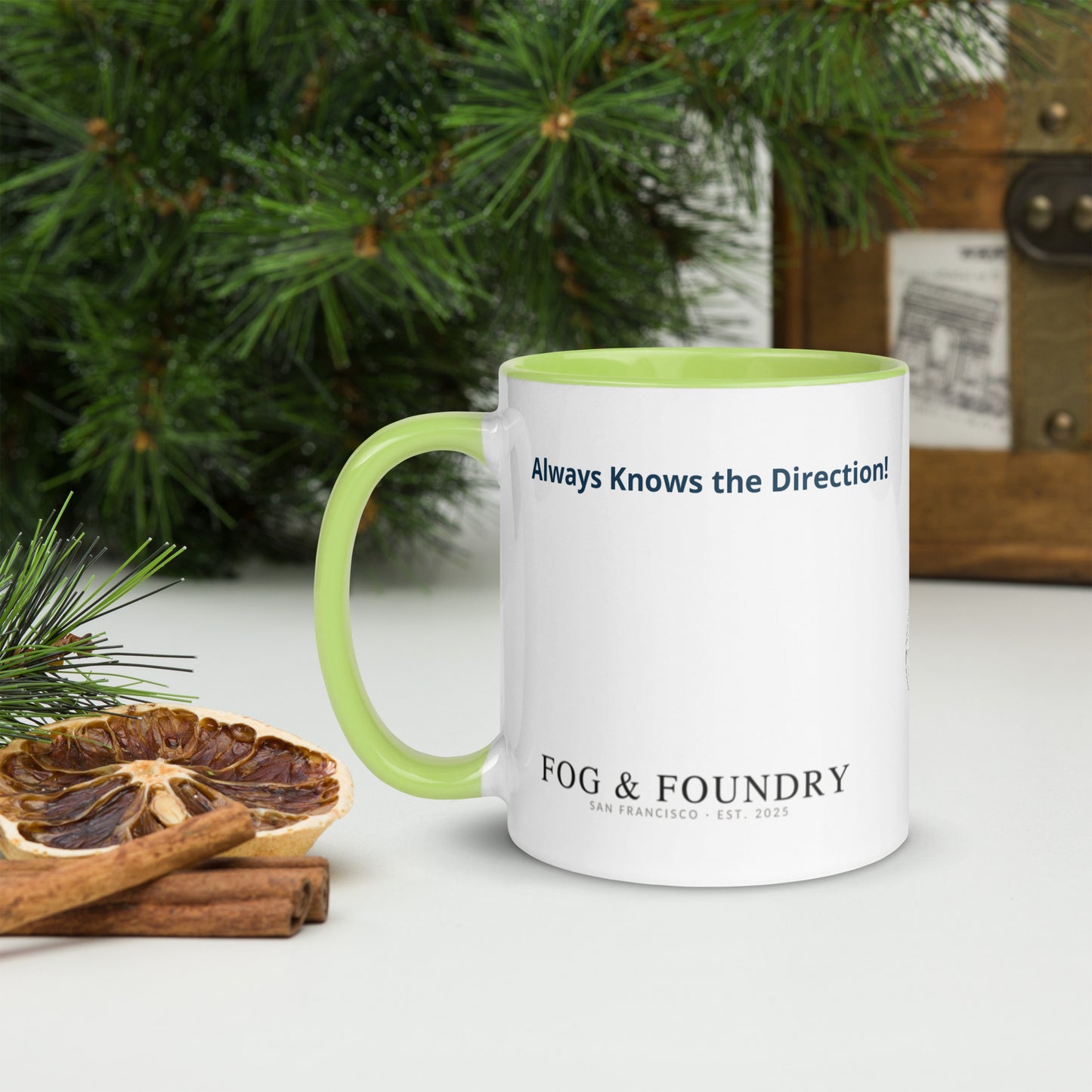 The Best Dad Ever mug green 11oz left — Fog & Foundry