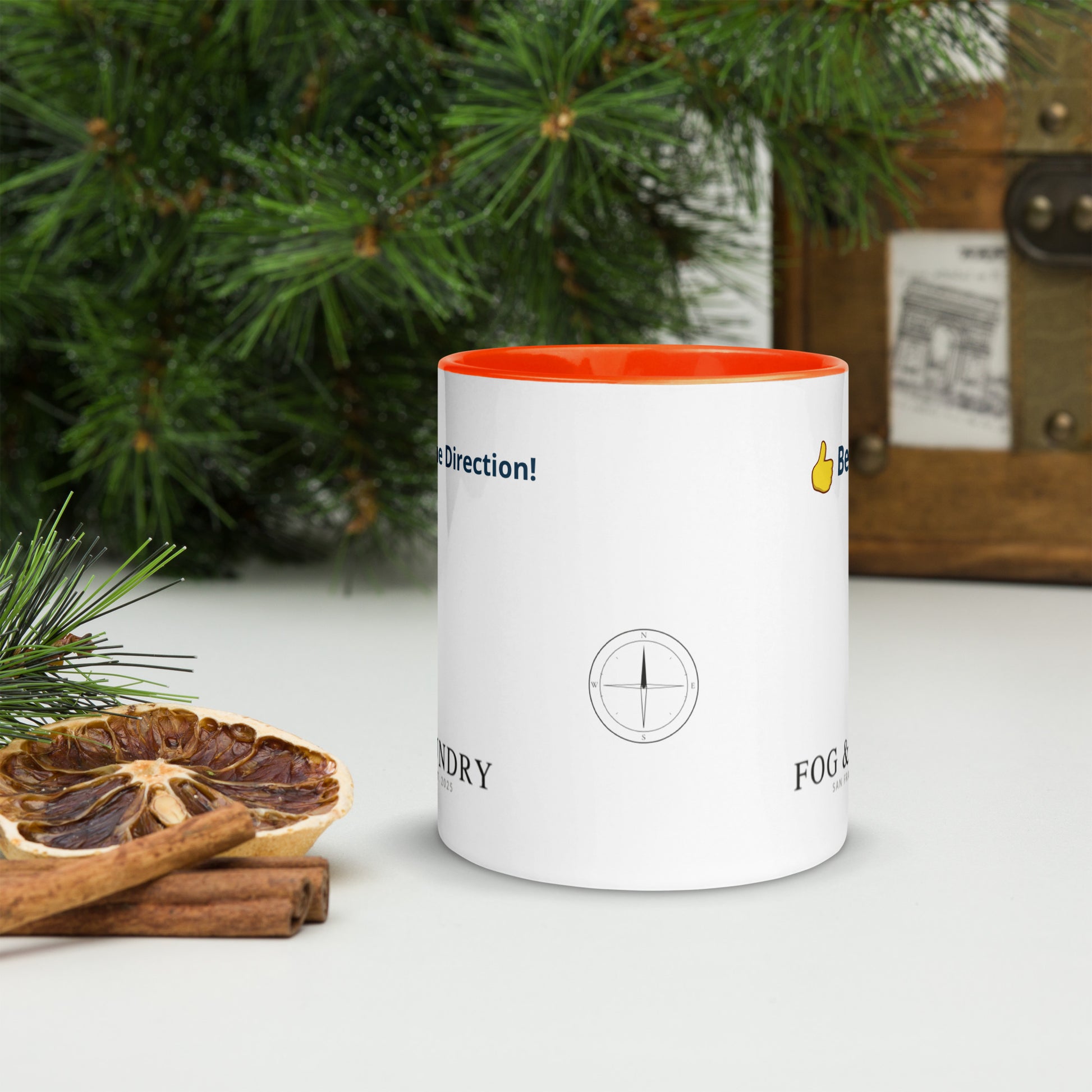 The Best Dad Ever mug orange 11oz front — Fog & Foundry