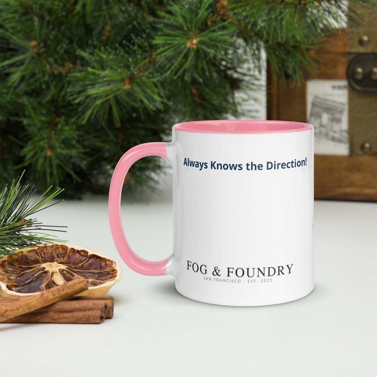 The Best Dad Ever mug pink 11oz left — Fog & Foundry