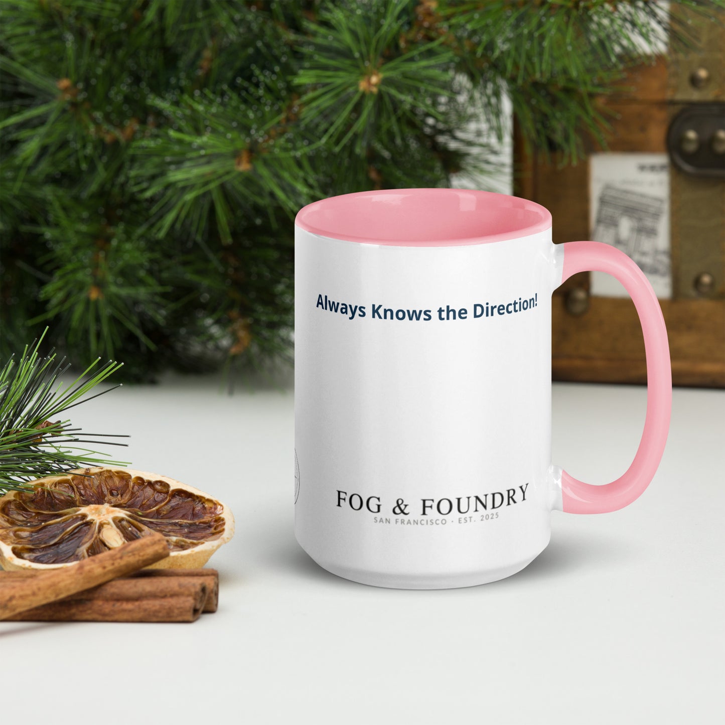 The Best Dad Ever mug pink 15oz right — Fog & Foundry