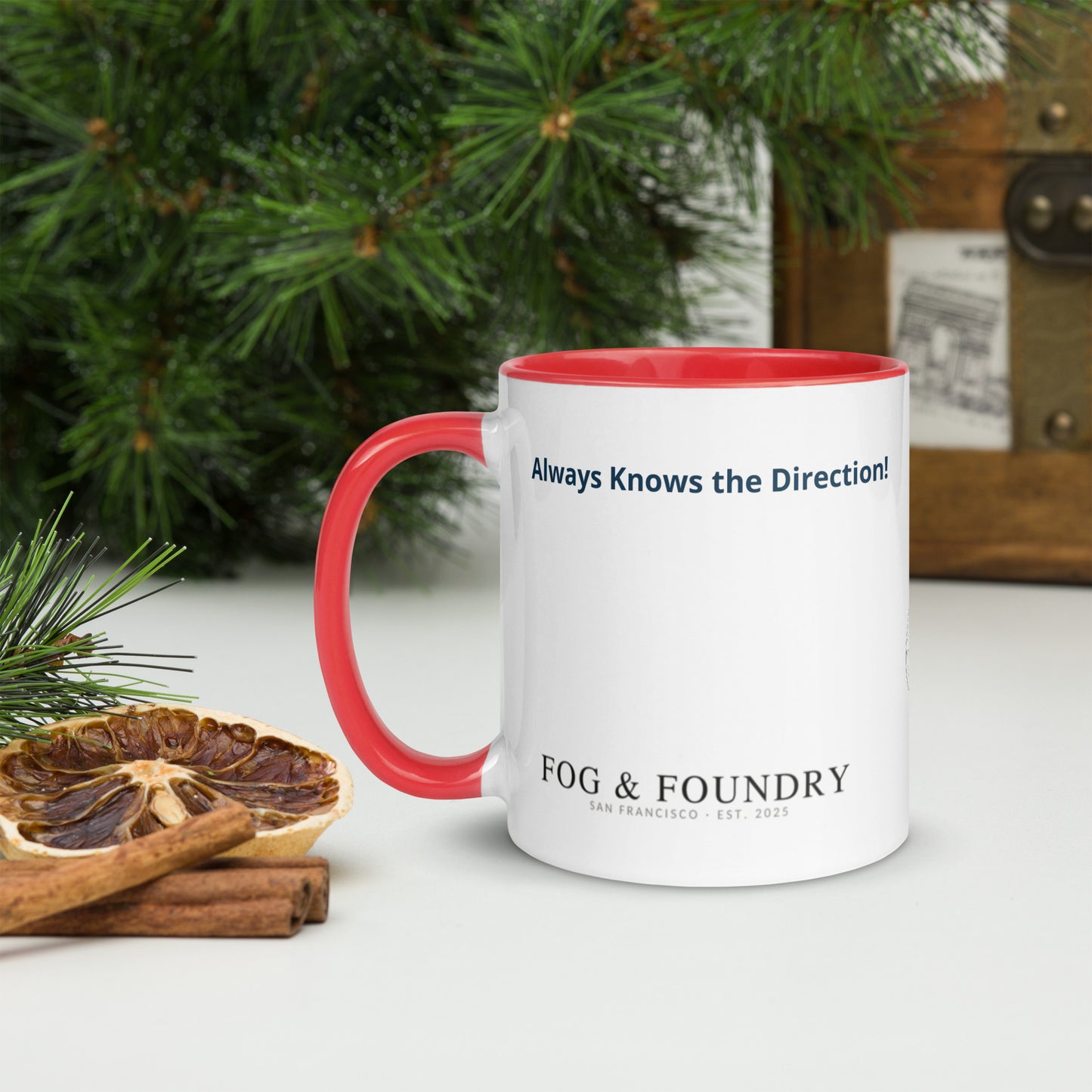 The Best Dad Ever mug red 11oz left — Fog & Foundry