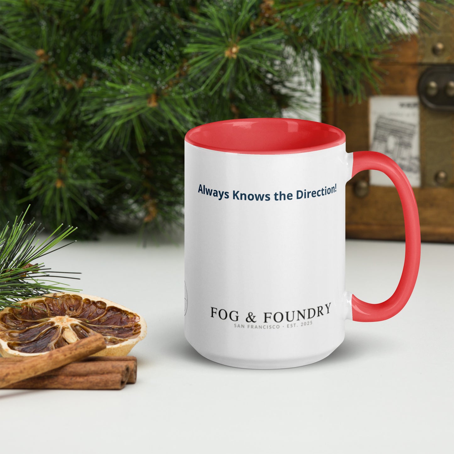 The Best Dad Ever mug red 15oz right — Fog & Foundry