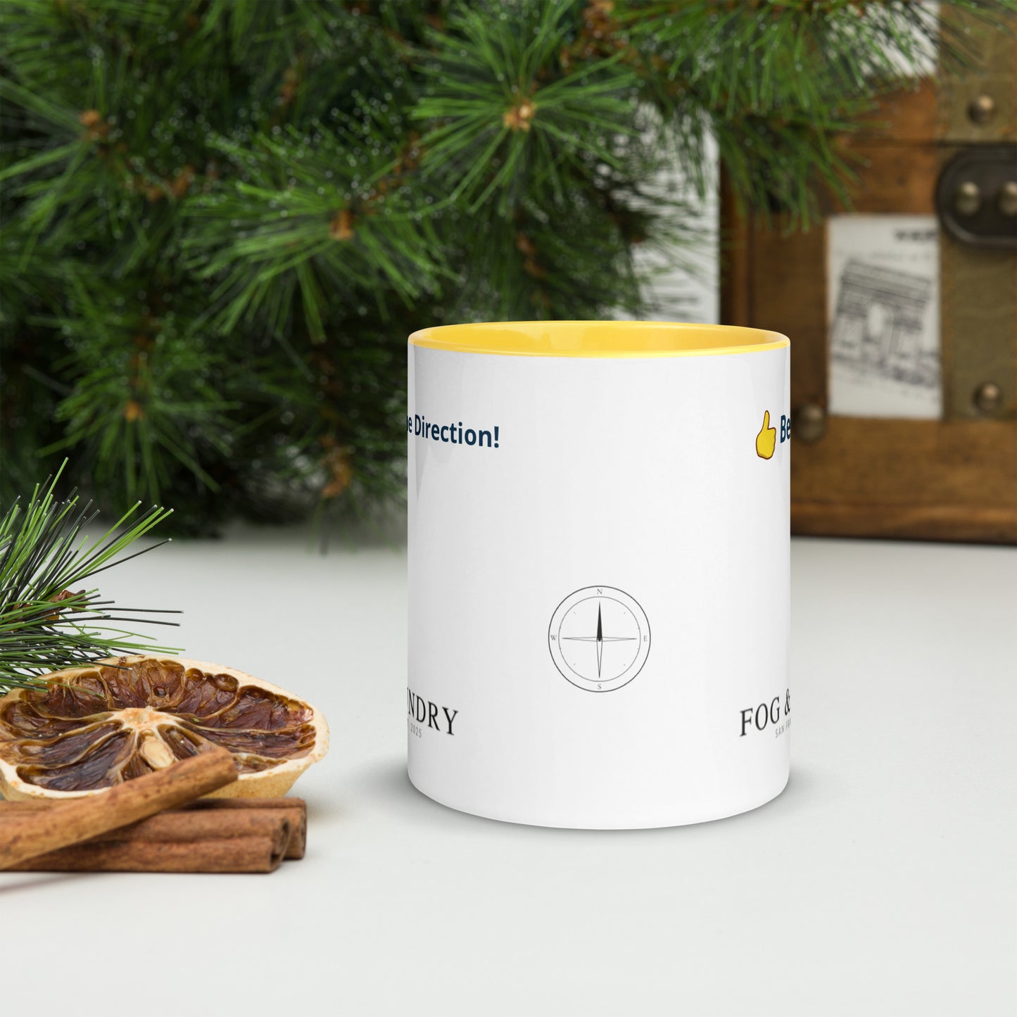 The Best Dad Ever mug yellow 11oz front — Fog & Foundry
