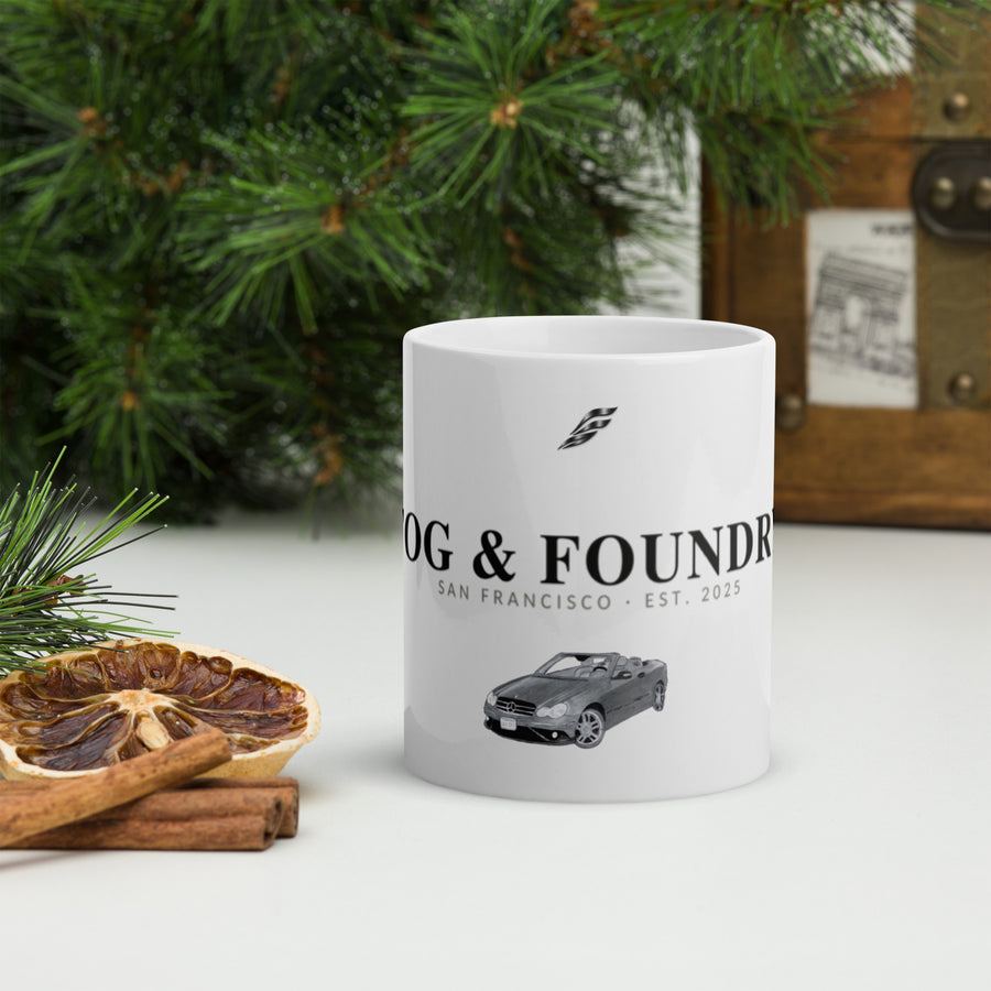 Mercedes White glossy Mug | Fog & Foundry