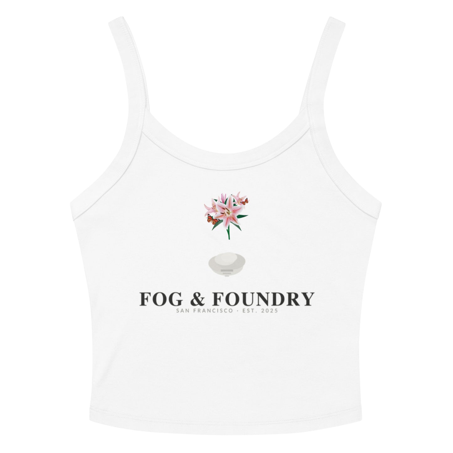 Micro-rib tank top for her front view 2 — Fog & Foundry