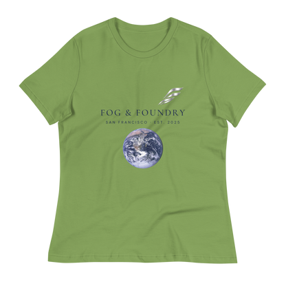 Relaxed tee light colors leaf front — Fog & Foundry