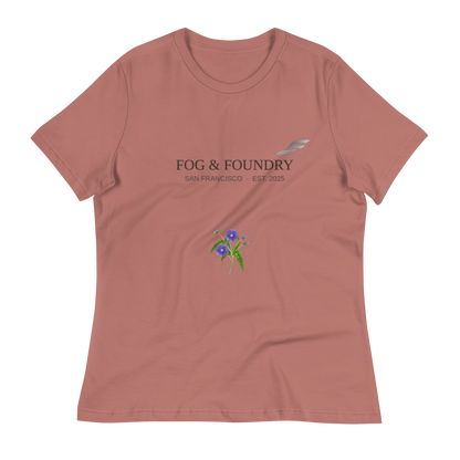 Morning relaxed t-shirt mauve front — Fog & Foundry