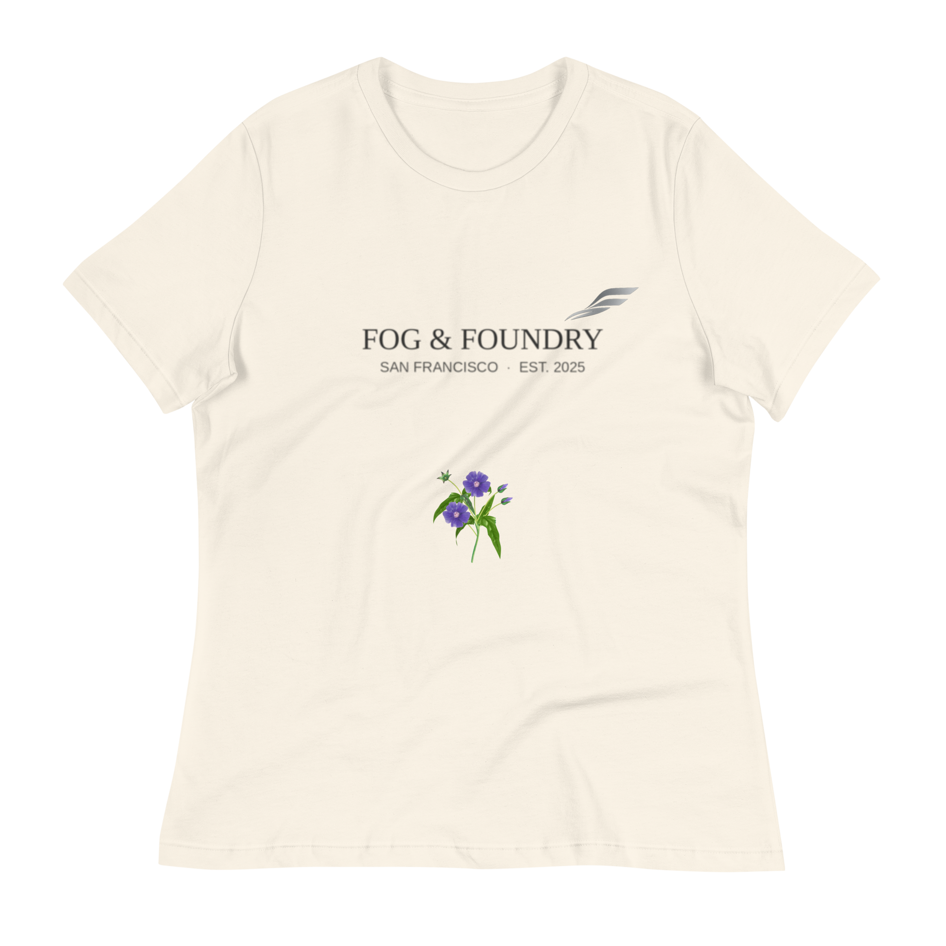 Morning relaxed t-shirt natural front — Fog & Foundry