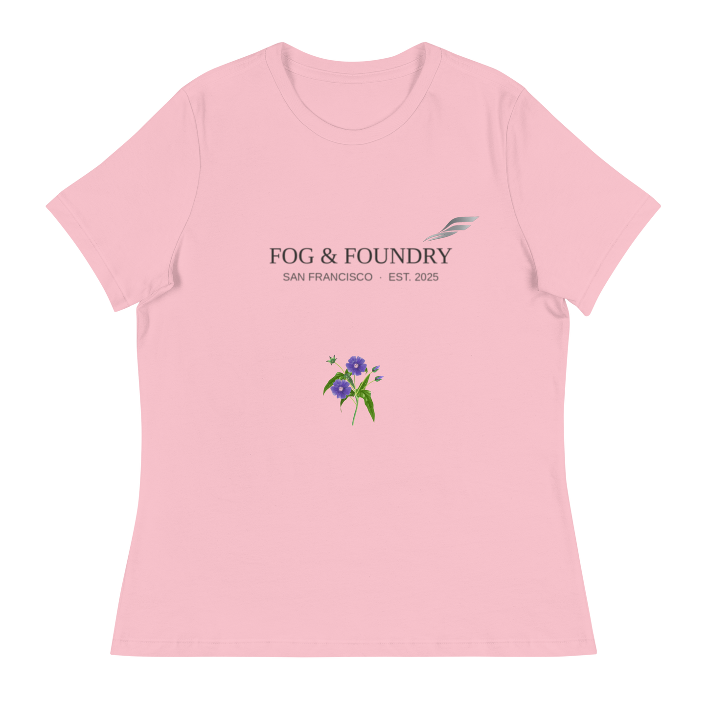 Morning relaxed t-shirt pink front — Fog & Foundry