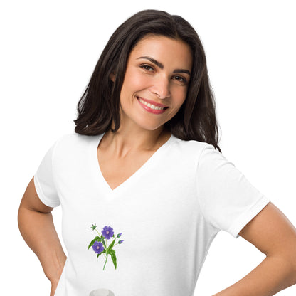 Relaxed v-neck t-shirt for her front view 2 — Fog & Foundry