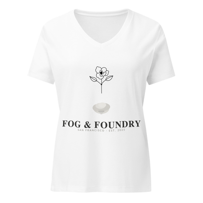 Relaxed v-neck t-shirt for her front — Fog & Foundry