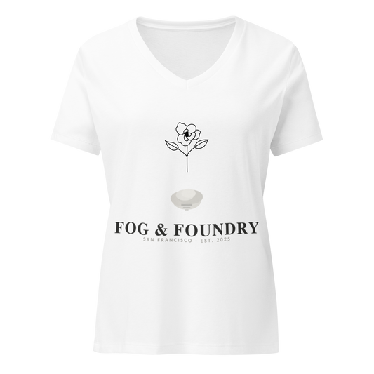 Relaxed v-neck t-shirt for her front — Fog & Foundry