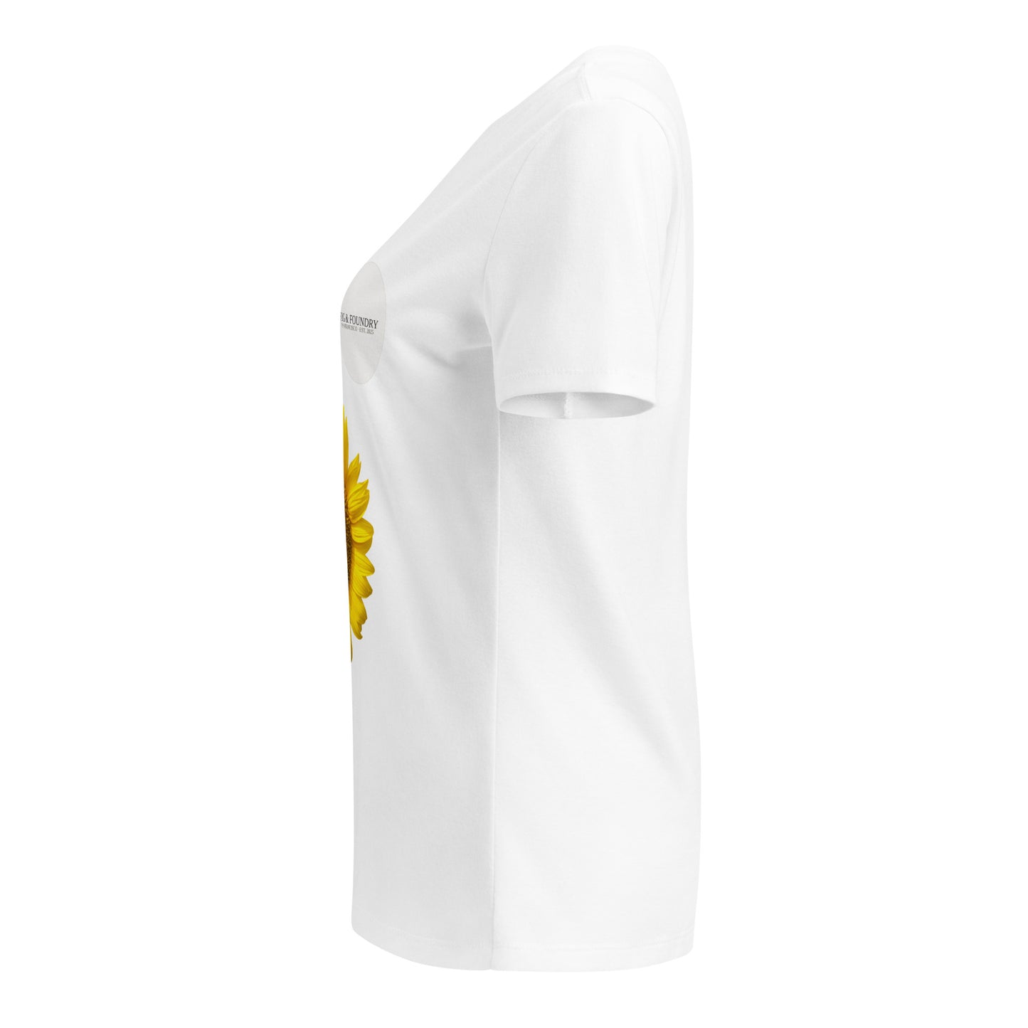 Relaxed v-neck t-shirt left — For Her | Fog & Foundry